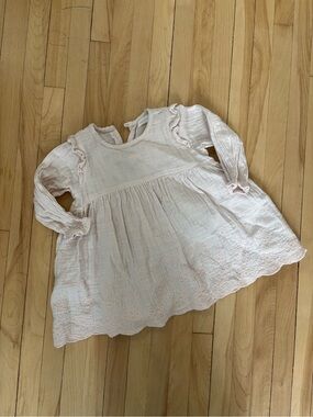 Jamie Kay Pink Eyelet Muslin Dress Sz 2